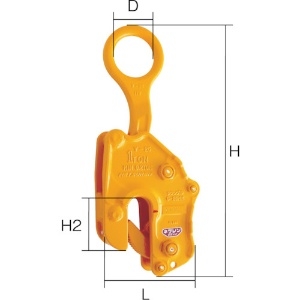 ネツレン V-25-N型 1/2TON 竪吊クランプ V-25-N型 1/2TON 竪吊クランプ A2000 画像2