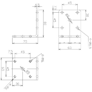 日機 取付金具 L型 取付金具 L型 AL-23 画像2