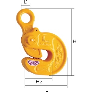 ネツレン EASY-S型 1/2TON 横吊クランプ EASY-S型 1/2TON 横吊クランプ B2108 画像2