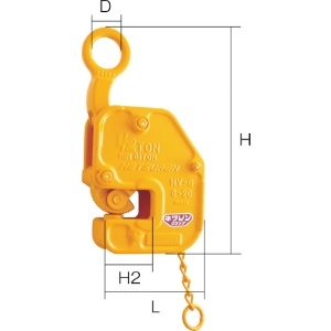 ネツレン HV-G型 350KG 竪吊・横吊兼用クランプ HV-G型 350KG 竪吊・横吊兼用クランプ B2174 画像2