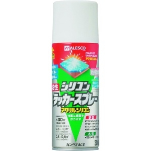 KANSAI 油性シリコンラッカースプレー ホワイト 300ML 6本入り 00587644012300_set