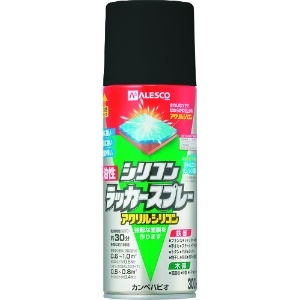 KANSAI 油性シリコンラッカースプレー ブラック 300ML 6本入り 00587644022300_set