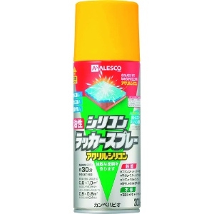 KANSAI 油性シリコンラッカースプレー イエロー 300ML 6本入り 00587644032300_set