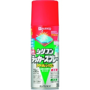 KANSAI 油性シリコンラッカースプレー レッド 300ML 6本入り 00587644162300_set