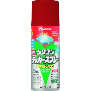 KANSAI 油性シリコンラッカースプレー レッドメタリック 300ML 6本入り 00587644362300_set