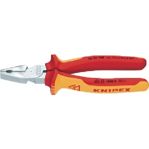 KNIPEX 1000V絶縁強力型ペンチ 200mm 0206-200