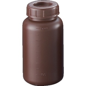 PE広口遮光瓶 500ml (100個入) 02912C