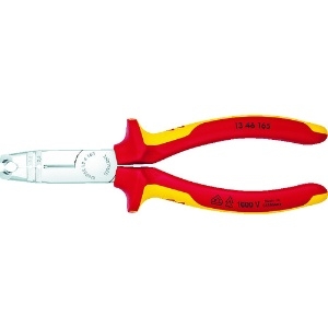 KNIPEX ニッパー機能付きワイヤストリッパー(絶縁タイプ) 165mm 1346-165