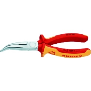 KNIPEX 絶縁1000V先曲ラジオペンチ 160mm 2526-160