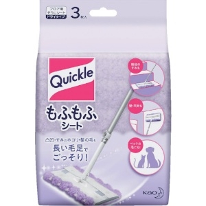 Kao クイックルワイパー もふもふシート 3枚入 クイックルワイパー もふもふシート 3枚入 254290