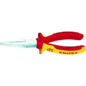 KNIPEX 絶縁1000Vロングノーズプライヤー 先端平型 160mm 3016-160