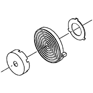 TRUSCO 卓上ボール盤用部品 スプリング組立 DPN13B-SPK