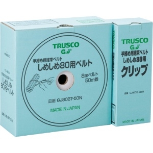 TRUSCO 結束ベルトしめしめ80セット 白 GJ80HS-50N