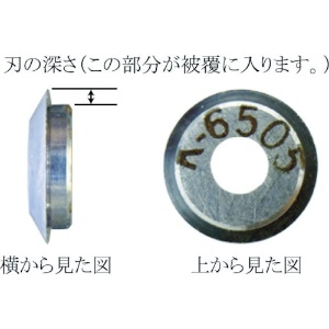リンガー 替刃 適合電線(mm):被覆厚0.30〜 K-6499