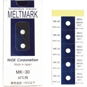 日油技研 メルトマーク屋外対応型 不可逆性 30度 MK-30