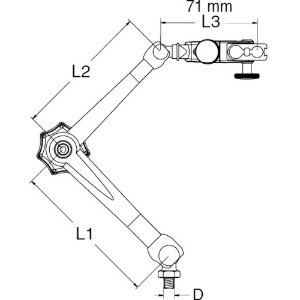 NOGA 関節式アーム石定盤スタンドセット(MT1100+MG60103) 関節式アーム石定盤スタンドセット(MT1100+MG60103) MT2100 画像2