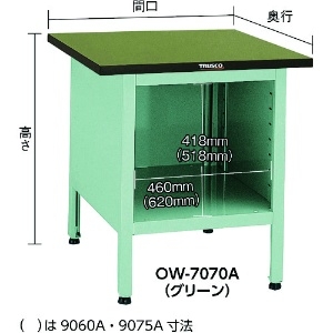 TRUSCO OW型小型作業台 オープン型 900X750XH740 OW型小型作業台 オープン型 900X750XH740 OW-9075A