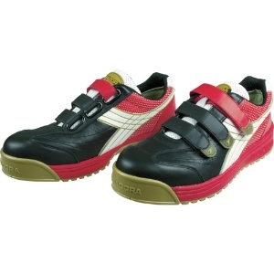 【生産完了品】DIADORA 安全作業靴 ロビン 黒/白/赤 26.0cm RB213-260