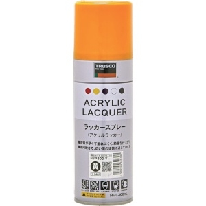 TRUSCO アクリルラッカースプレー 黄 300ml RSP300-Y