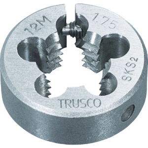 TRUSCO 丸ダイス 並目 75径 M33X3.5(SKS) T75D-33X3.5