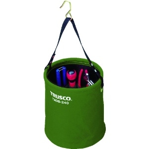 TRUSCO アタッチメント付電工バケツΦ240X240 OD色 アタッチメント付電工バケツΦ240X240 OD色 TADB-240-OD