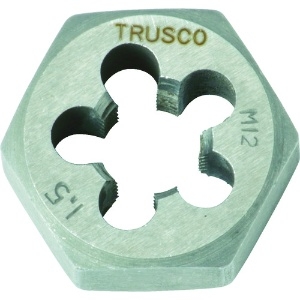 TRUSCO 六角サラエナットダイス 細目 M12X1.5 TD6-12X1.5