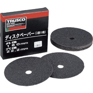 TRUSCO ディスクペーパー7型 Φ180X22.2 #100 (10枚入) TG7-100