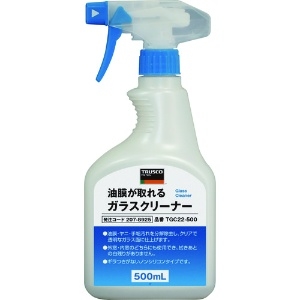 TRUSCO 油膜が取れるガラスクリーナー 500ml TGC22-500