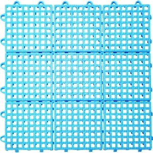 TRUSCO 抗菌・防炎ジョイントスノコ ブルー TJSD30-BL