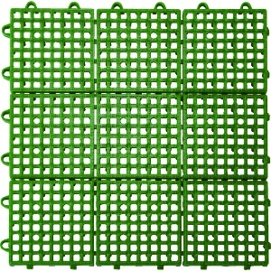 TRUSCO 抗菌・防炎ジョイントスノコ グリーン TJSD30-GN