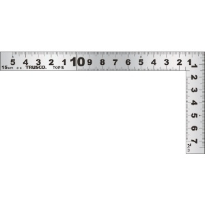 TRUSCO 鉄工用平ぴた曲尺 15cm TKHP-15