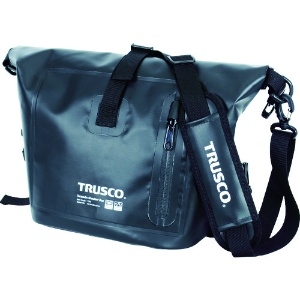 TRUSCO 防水ターポリンショルダーバッグ ブラック TSB-BK