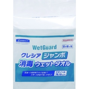 クレシア ジャンボ消毒ウェットタオル 詰替 (250枚入) 64115