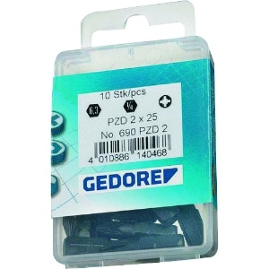 GEDORE スクリュードライバービット 685 1/4 3.0mm 10本入 スクリュードライバービット 685 1/4 3.0mm 10本入 6538960 画像2