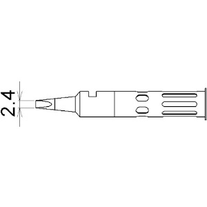 コテライザー ミニ用コテ先巾2.4mm 71-01-02