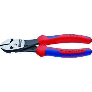 KNIPEX ツインフォースニッパー 180mm ツインフォースニッパー 180mm 7372-180BK