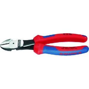 KNIPEX 強力型ニッパー バネ付 180mm 7412-180