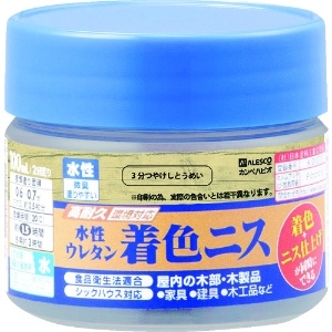 KANSAI 水性ウレタン着色ニス 100ML 3分つやとうめい 水性ウレタン着色ニス 100ML 3分つやとうめい 774-110-100