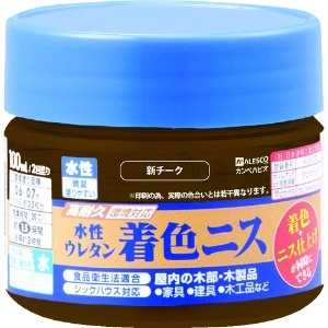 KANSAI 水性ウレタン着色ニス 100ML 新チーク 774-123-100