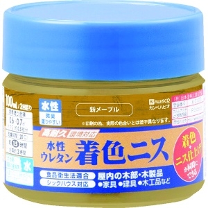 KANSAI 水性ウレタン着色ニス 100ML 新メープル 水性ウレタン着色ニス 100ML 新メープル 774-124-100