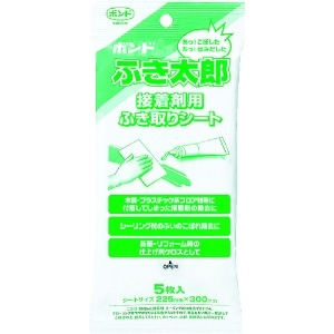 コニシ 接着剤用ふき取りシート ふき太郎 (5枚入) 84000