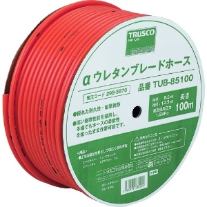 TRUSCO αウレタンブレードホース 8.5X12.5mm 100m ドラム巻 TUB-85100