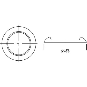 TRUSCO キャスタ-用受け皿 71.5MM 黒 12個入 キャスタ-用受け皿 71.5MM 黒 12個入 TUK715-BK-12 画像2