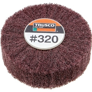 トラスコ中山 TRUSCO 超研削 ナイロン軸付ホイール 50X25X6 #320 （5個