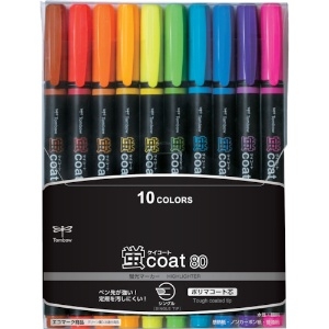 Tombow 蛍光マーカー蛍COAT80 10C WA-SC10C