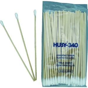 HUBY HUBY 6インチ 工業用綿棒(先端砲弾型/木軸)CA-006SP (100本入) CA-006SP