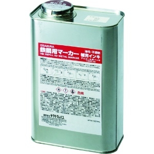 サクラ 鉄鋼用マーカー補充インキ 白 HPKK1000ML-50W