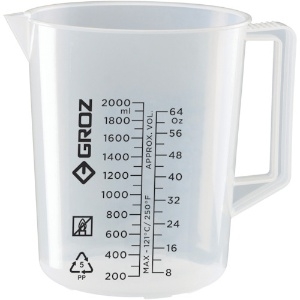 GROZ オイル用ビーカー 2000ML JUG/2000G