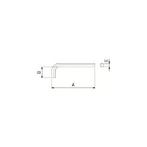 京セラインダストリアルツールズ 部品 六角レンチ(L型) LW-2