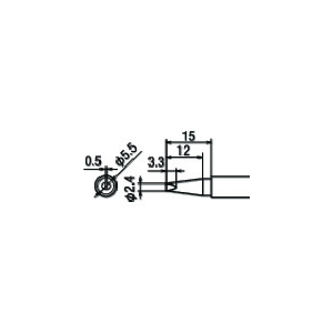 グット 替こて先2.4D型 (1本=1PK) PX-2RT-2.4D